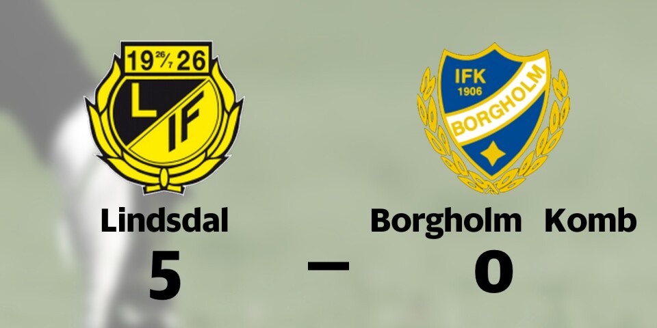Lindsdal vann enkelt hemma mot Borgholm Komb