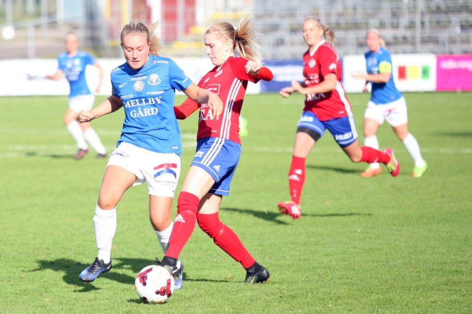 Rödklädda Janstorp i en tidigare spelad match.