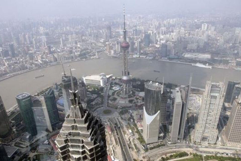 Smogen i Shanghai ställde till med stora problem för golfaren Peter Hanson. Bild: Scanpix