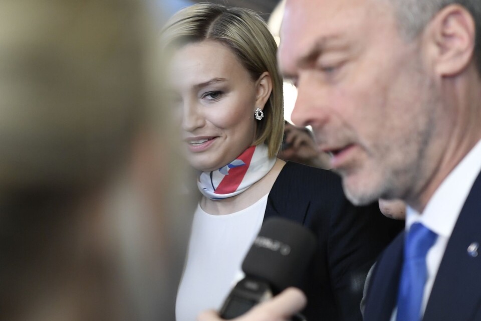 Kristdemokraternas partiledare Ebba Busch Thor (KD) och Liberalernas partiledare Jan Björklund (L).