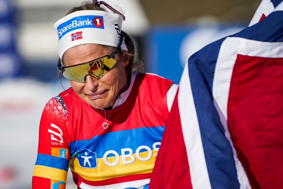 Therese Johaug efter sista loppet på hemmaplan – tremilen i Holmenkollen i helgen. Nu är hon klar för världscupavslutningen i Falun.