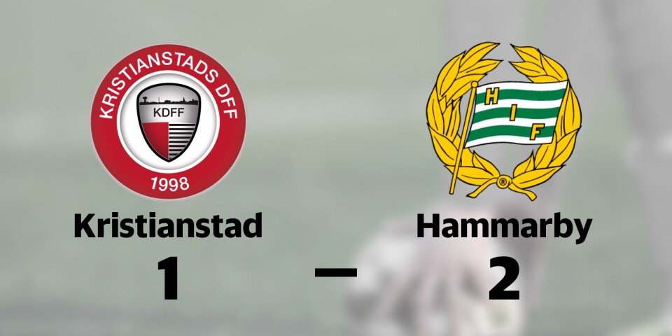 Seger för Hammarby mot Kristianstad efter sent avgörande