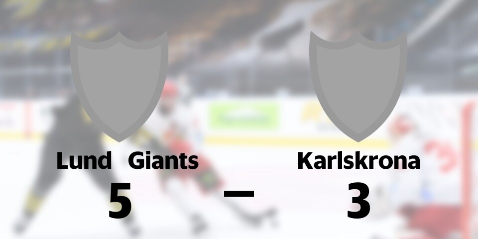 Förlust för Karlskrona borta mot Lund Giants