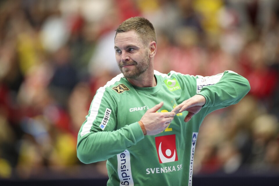 Andreas Palicka, Sveriges lagkapten i VM. Arkivbild.