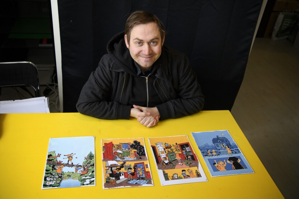 Fabian Göranson har fått ansvaret för att utforma den nya Pippi-boken "Pippi på rymmen".