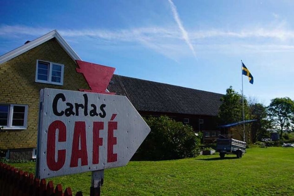 Carlas café i Näsby har många spelningar i sommar.