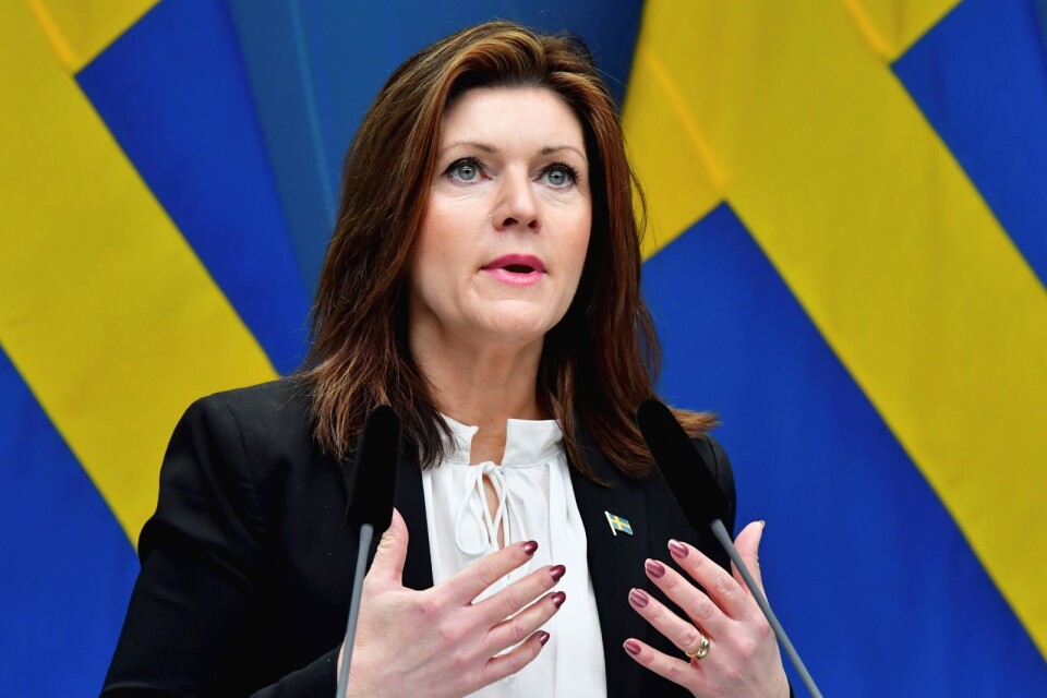 Arbetsmarknadsminister Eva Nordmark.