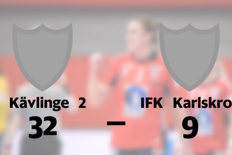Defensiv genomklappning när IFK Karlskrona föll mot Kävlinge 2