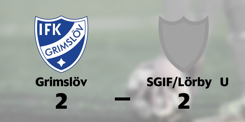 SGIF/Lörby U fixade en poäng mot Grimslöv