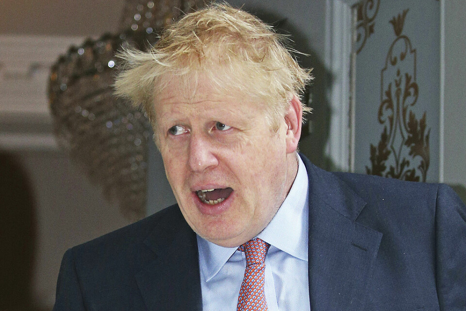 Snart står det klart om Boris Johnson blir Tories nya ledare. Här lämnar han sitt hem i London den 17 juni 2019.