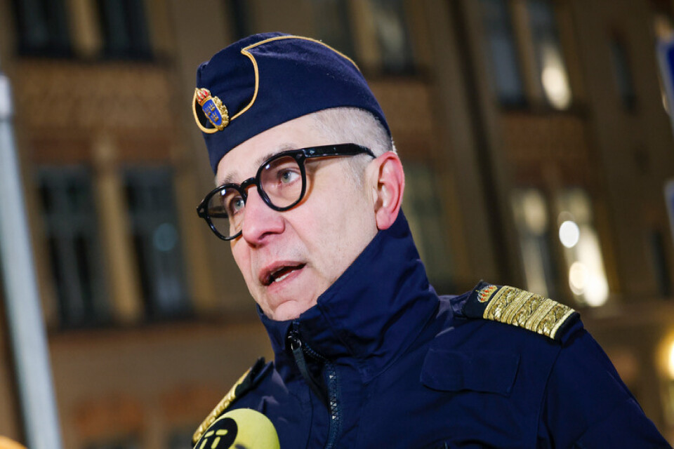 Rikspolischef Anders Thornberg håller pressträff i januari och meddelar att en "särskild händelse" inleds med anledning av våldet i Stockholm.