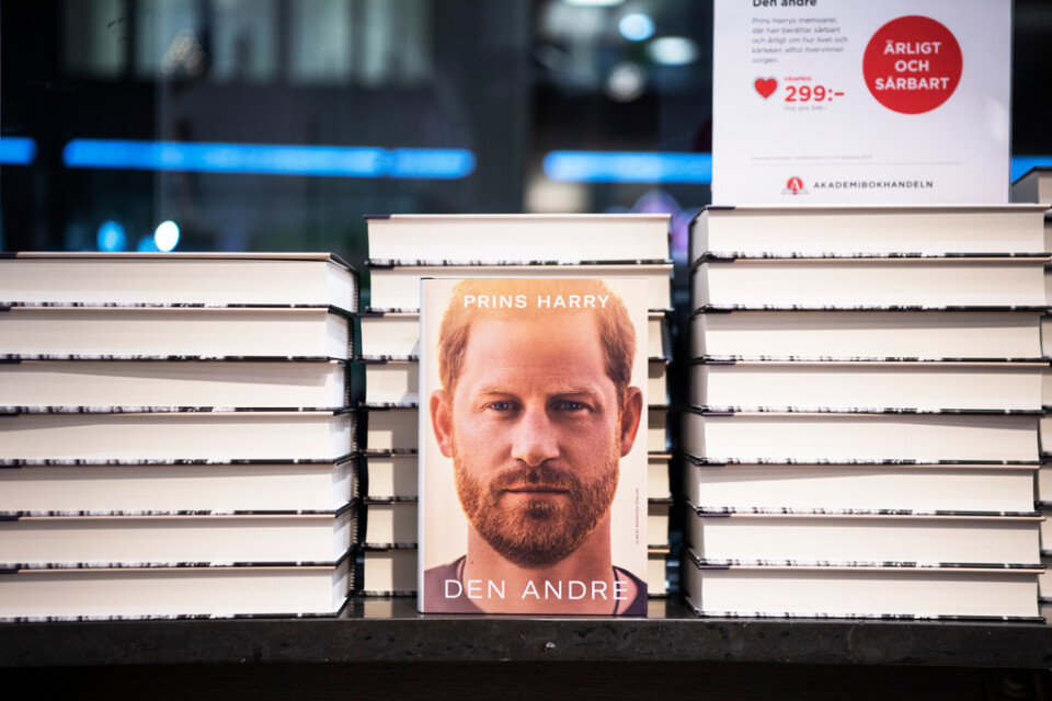 Prins Harrys självbiografi ”Den Andre” blir inte tillgänglig som ljudbok på svenska. Arkivbild.