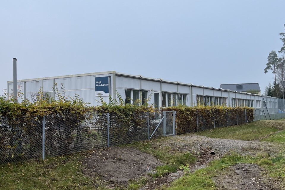 Eleverna på anpassad grundskola går här ute i paviljongerna i Vikaholm. Tanken var att de skulle flytta tillbaka till Norremark där de gick förut.