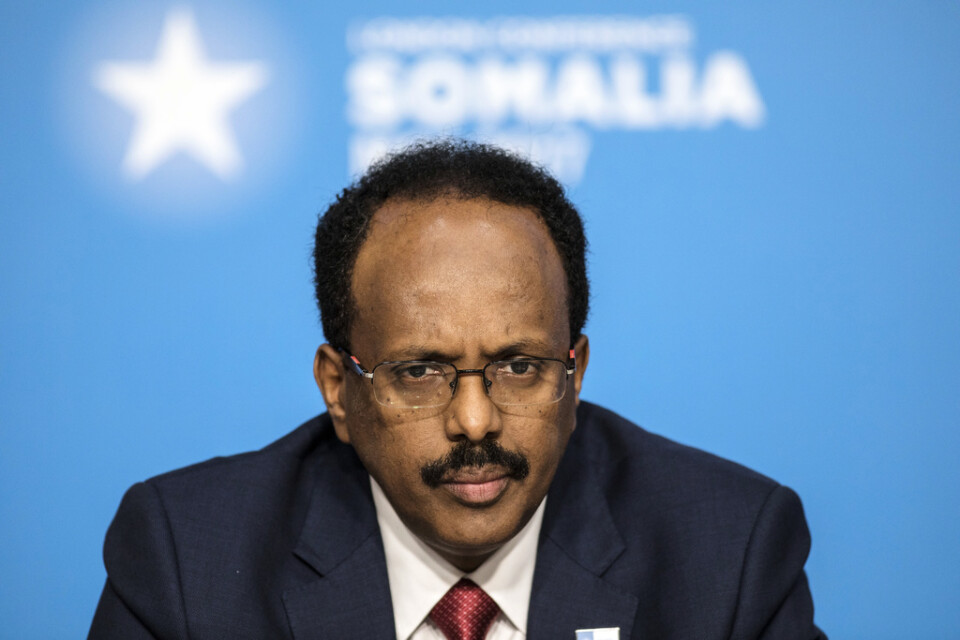 Somalias president Mohamed Abdullahi Mohamed, här i London 2017.