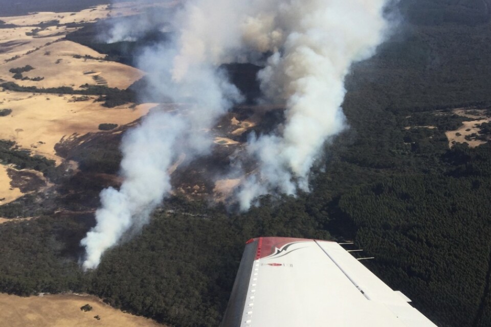 Skogsbränder vid Kangaroo Island i den australiska delstaten South Australia.