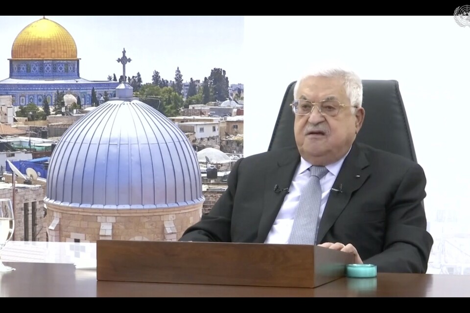 Palestiniernas president Mahmud Abbas har träffat israeliska ministrar i Ramallah. Arkivbild.