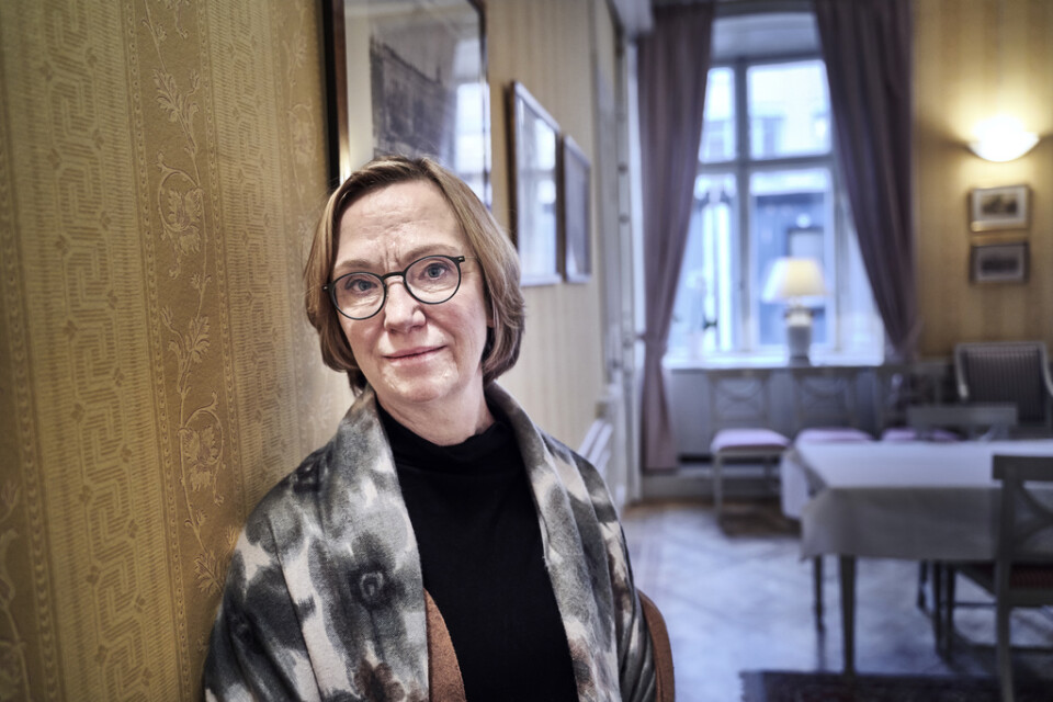 Christina Nyman, chefsekonom på Handelsbanken, ser en lågkonjunktur framför sig 2024. Arkivbild