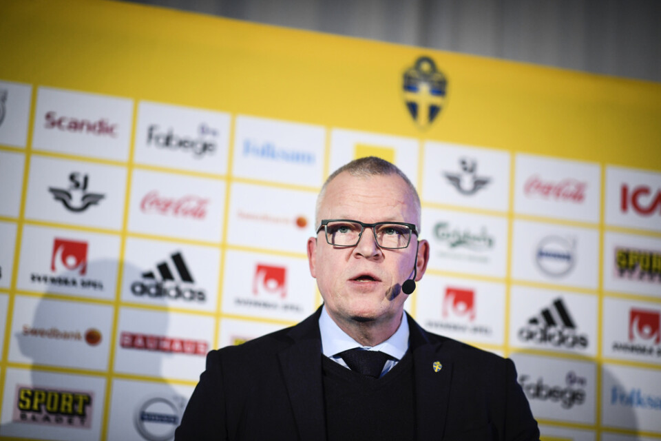 Janne Andersson, förbundskapten för herrlandslaget, får gå ned i lön. Arkivbild.