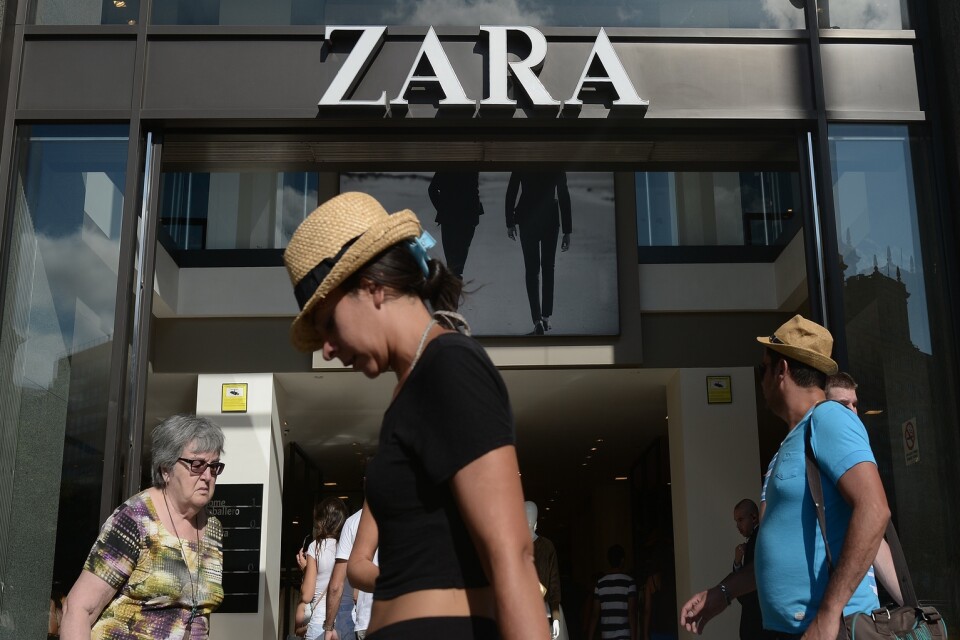 Spanska Inditex med klädkedjan Zara har rapporterat delårssiffror. Arkivbild.