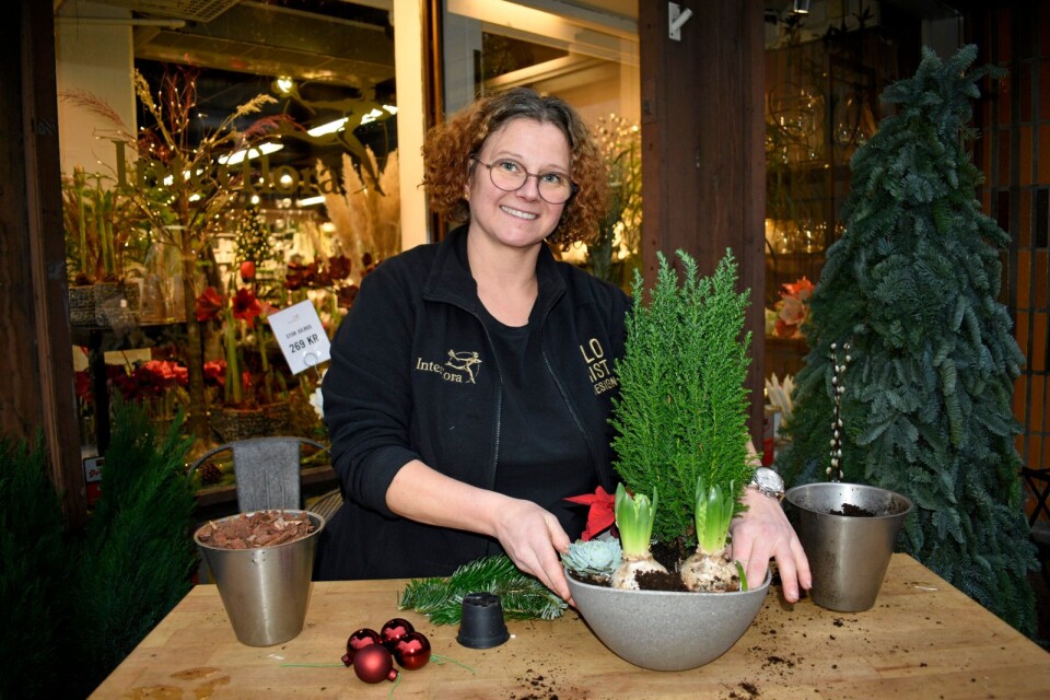 Den miljövänliga krukan är en av årets nyheter, enligt floristen Johanna Ohlsson.