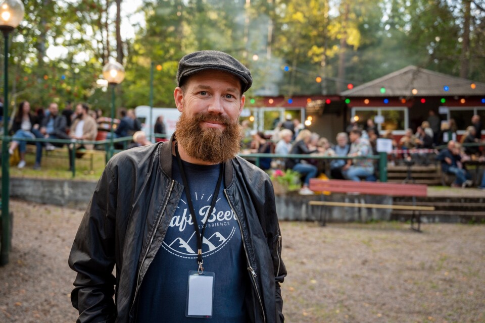 Robert Andersson har bland annat arrangerat festivalen Hygge i Parken, som syns på bilden, samt Växjö Ölfestival.