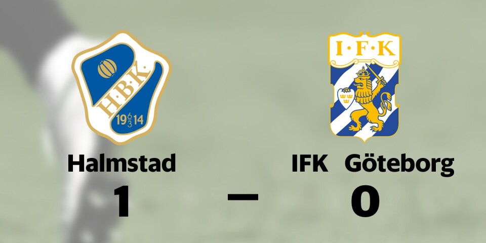 Halmstad vann uddamålsseger mot IFK Göteborg