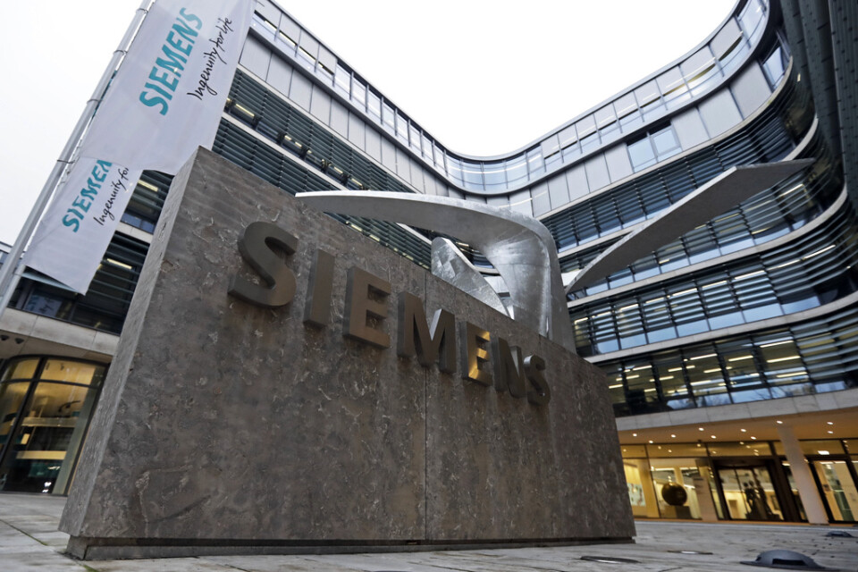 Orderingången faller för München-baserade Siemens. Arkivbild