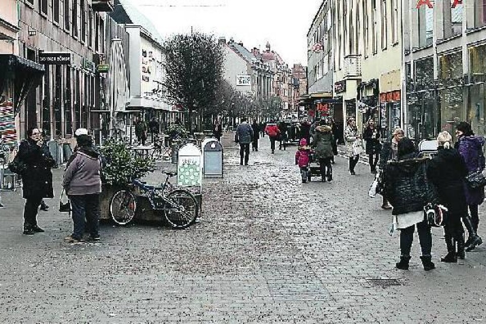 Algatan, en del av Trelleborgs centrum.