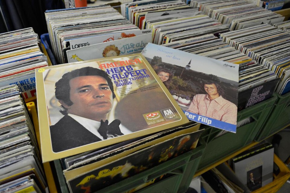 Vinylskivor har åter blivit heta på samlarmarknaden. På Loppishallen finns 3 500 exemplar i lager.