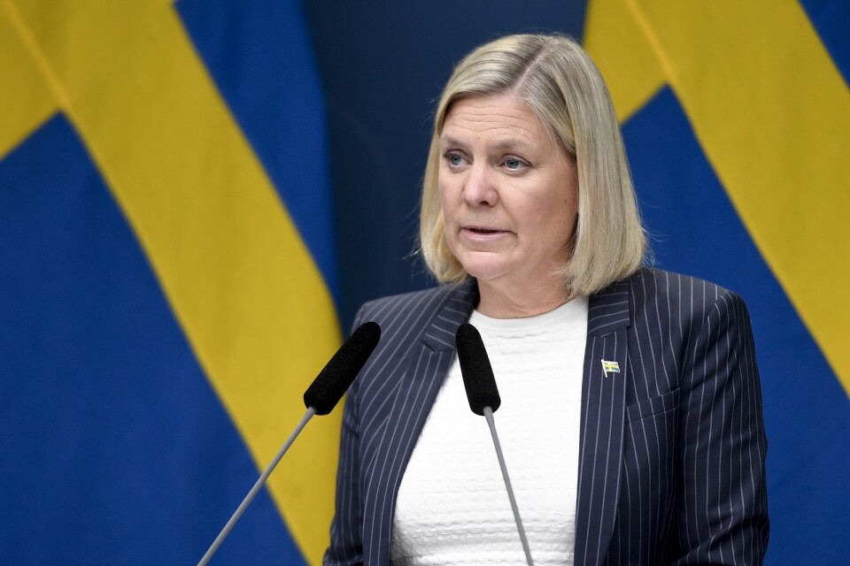 Finansminister Magdalena Anderssons (S) lador töms nu i rask takt. Arkivbild.