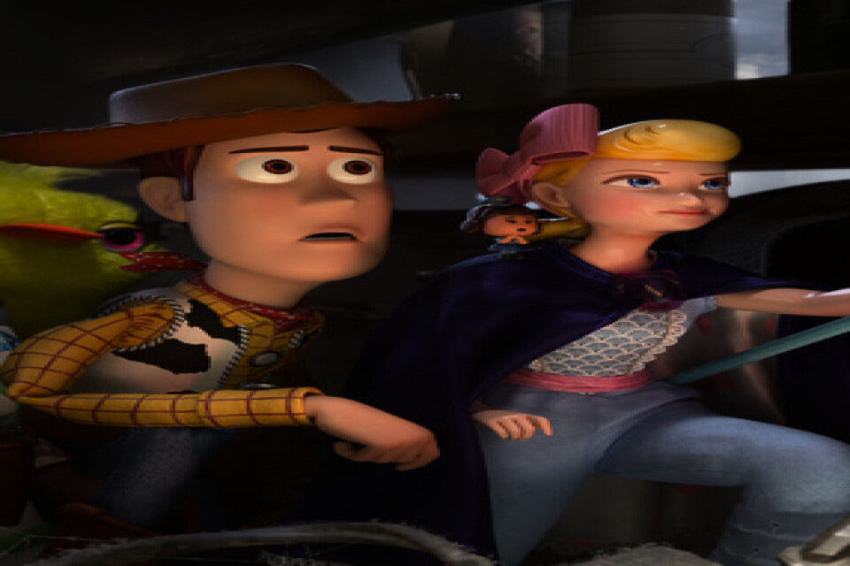 Woody och hans kompisar i "Toy story 4" lockade flest till biosalongerna den gångna helgen. Pressbild.