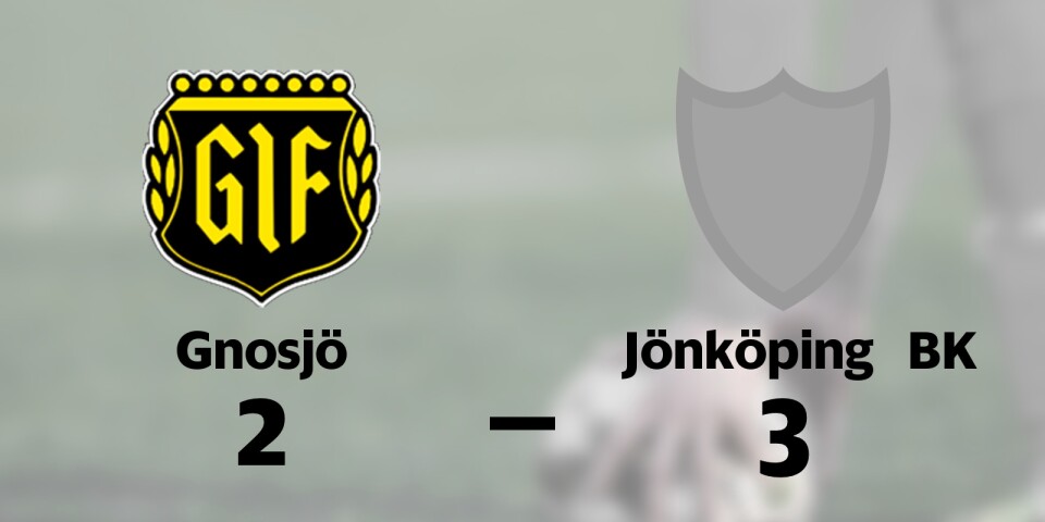 Jönköping BK vann seriefinalen mot Gnosjö
