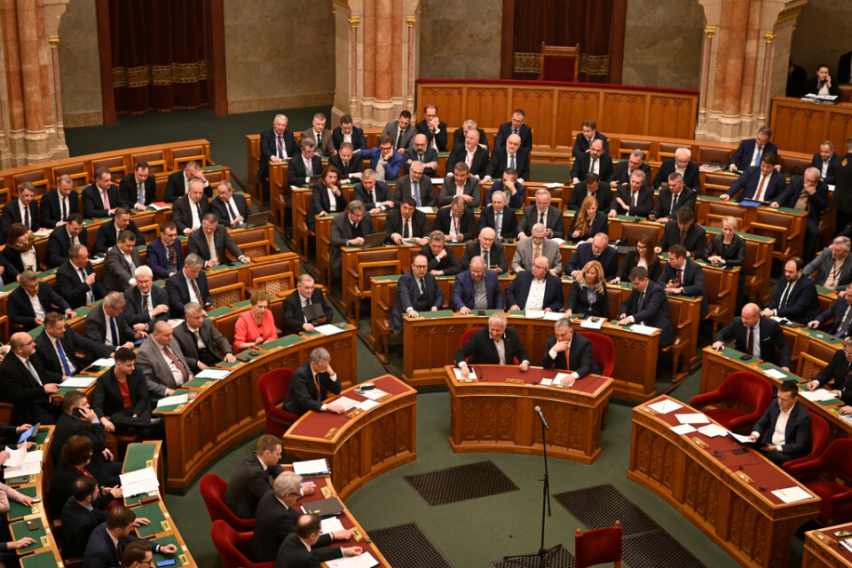 Arkivbild från Ungerns parlament.