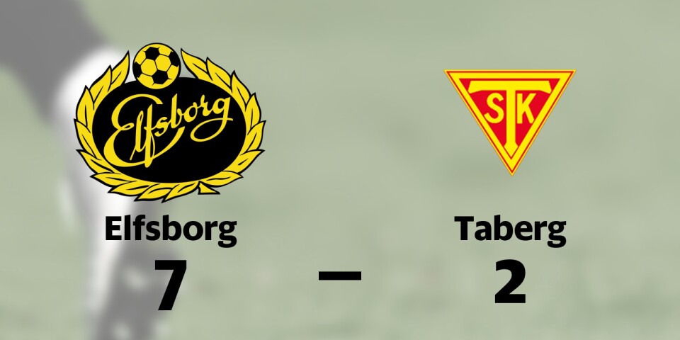Elfsborg vann enkelt hemma mot Taberg