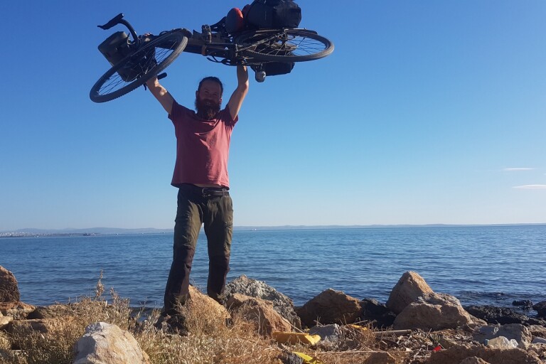 Ambjörn cyklade från Östersjön till Medelhavet