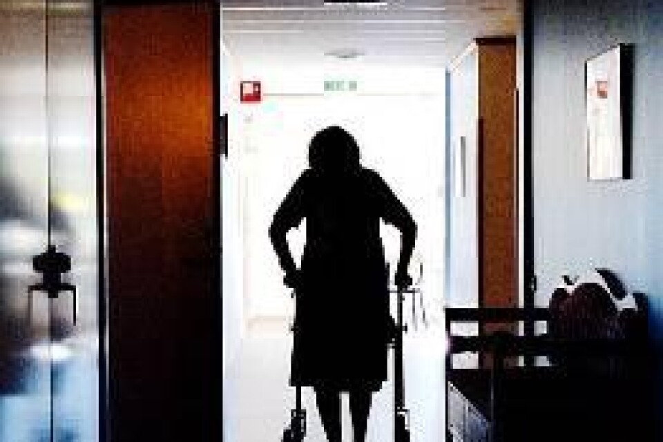 Ett liv som äldre i problematisk äldrevård? Foto: Pressens bild