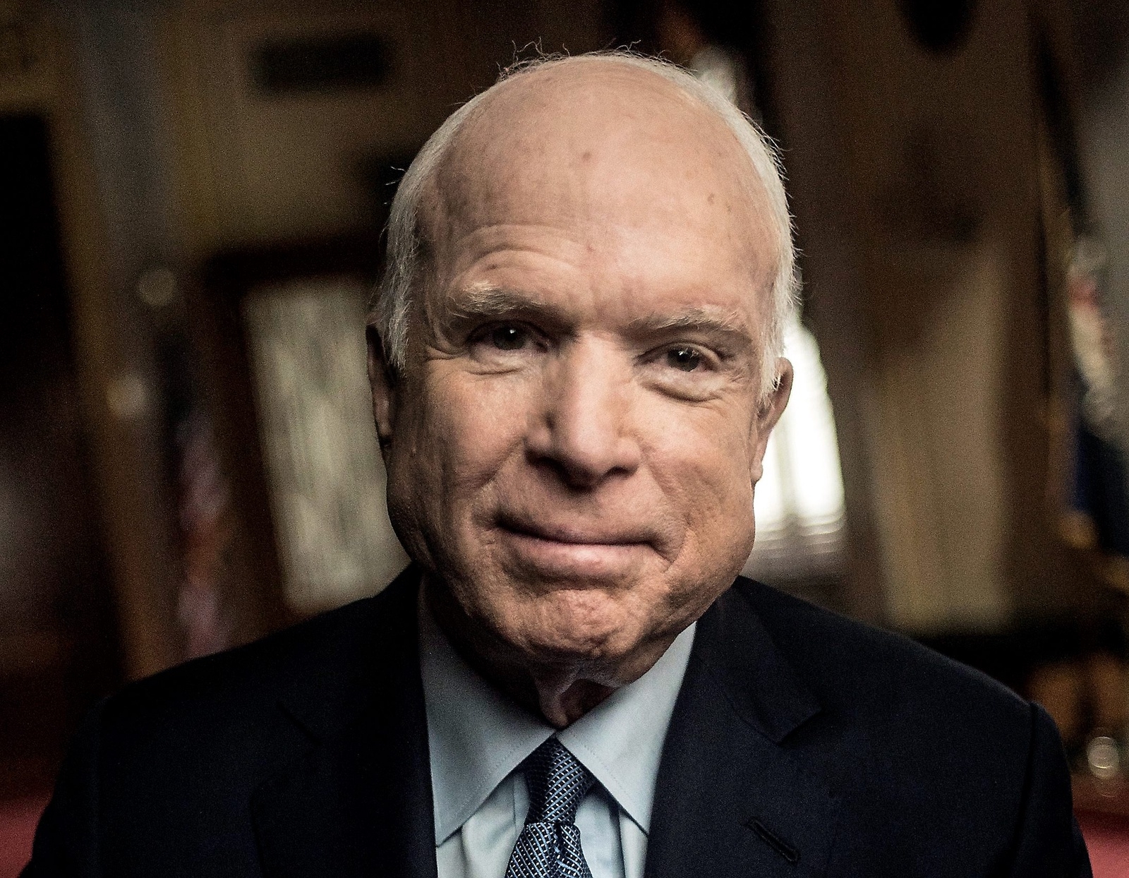 John McCain avled av en hjärntumör några dagar innan sin 82-årsdag. foto: Clair Popkin/HBO via AP/TT