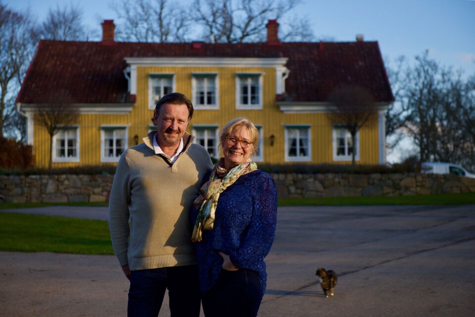 Mia och Sune Markmann på Grimsnäs Herrgård.