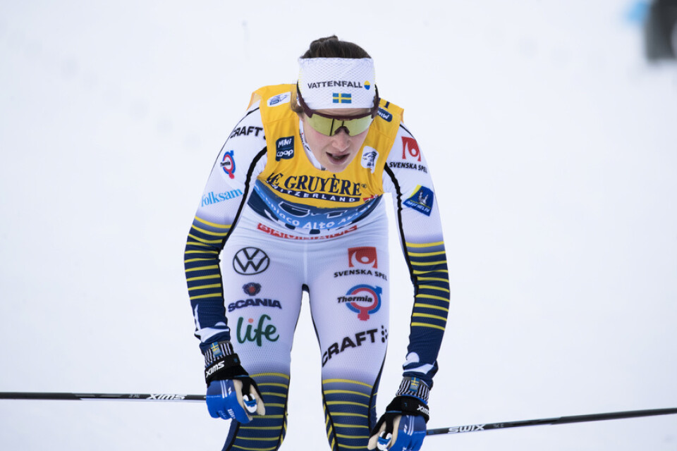 Ebba Andersson under Tour de Ski.