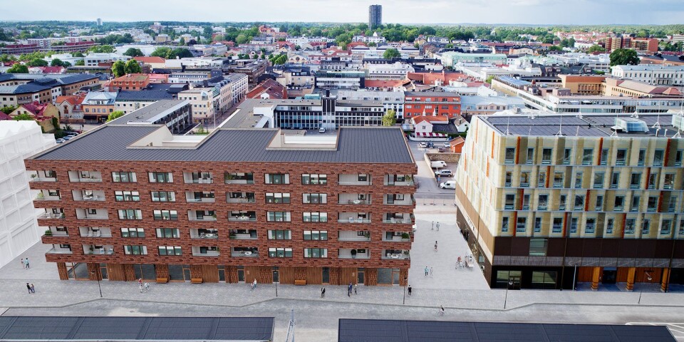 Nya bygget i centrala Växjö startar – hållplatslägen flyttas
