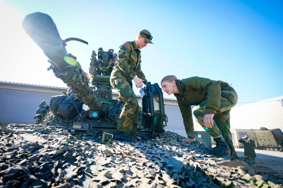 Norska Nato-soldater på plats i militäralliansens multinationella stridsgrupp i Litauen. Arkivbild.