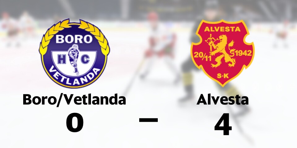 Boro/Vetlanda förlorade mot Alvesta