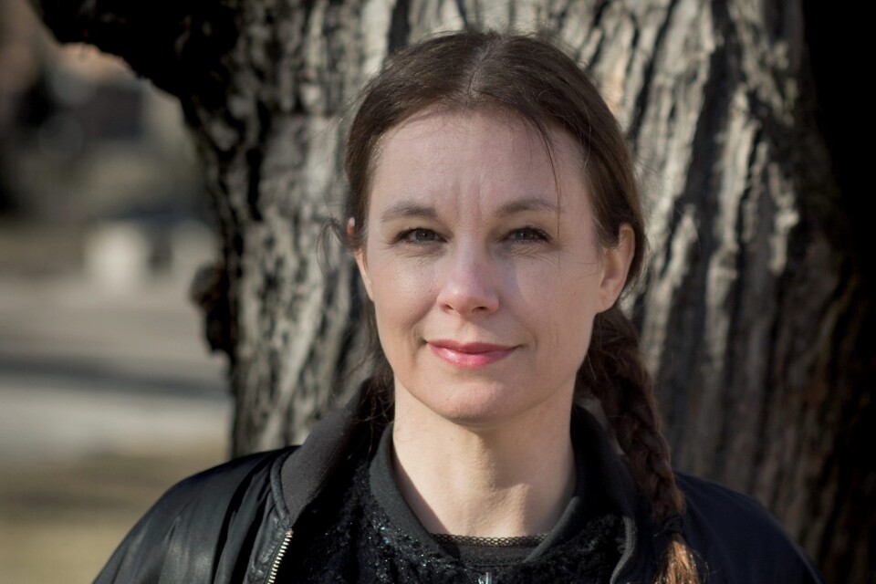 Författaren och akademiledamoten Sara Stridsberg finns med bland de författare som nu bojkottar Bokmässan i Göteborg. Foto: TT