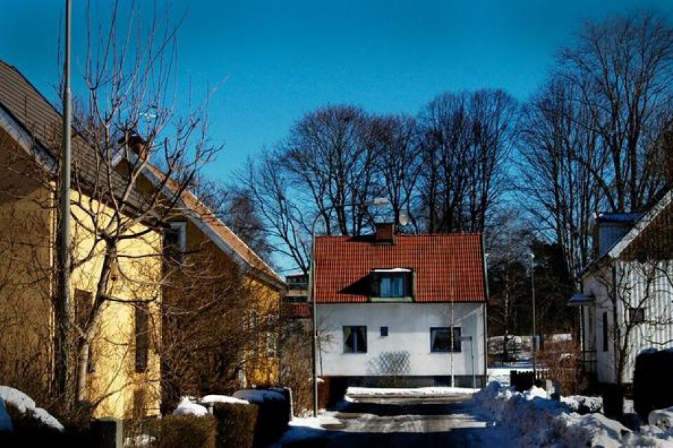 Äldre småhusbebyggelse i Lindeområdet i Johanneshov söder om Stockholm. Bild: Scanpix.