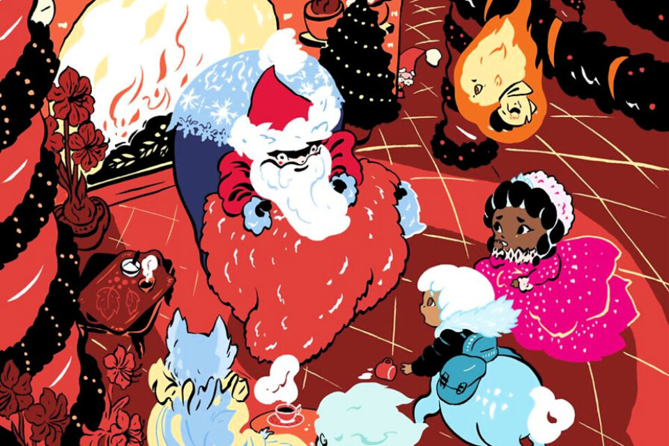 Adventsboken "Den helt sanna julsagan om kentauren som ville hem" bjuder på julstämning och sagotema. Pressbild.