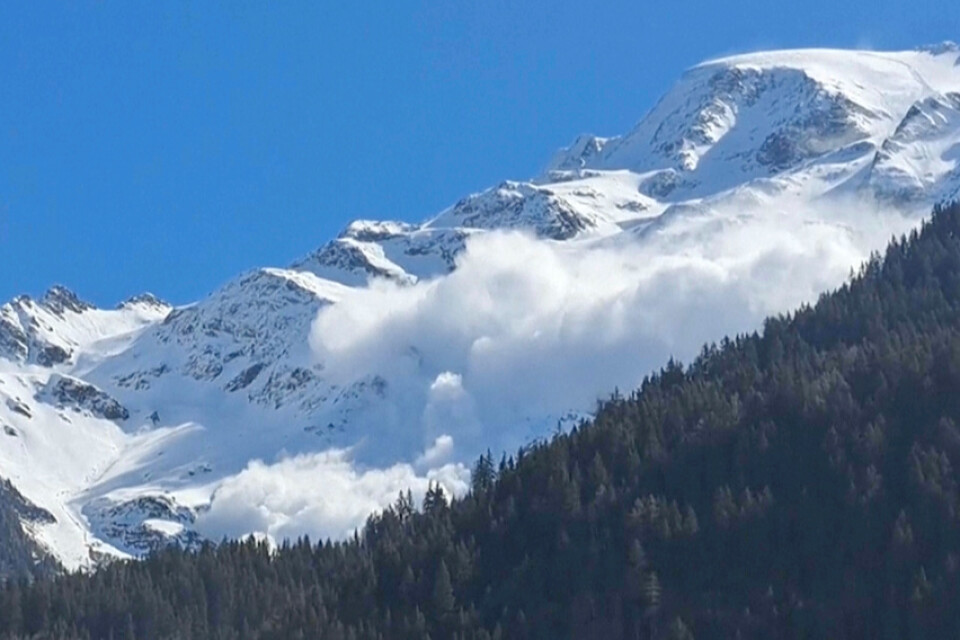 Lavinen som tpg minst sex människors liv i söndags i franska Alperna.