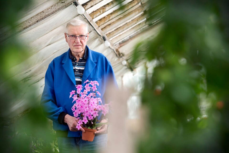Kjell Jeppsson fotograferad i samband med 75-årsdagen i maj 2014. Kjell Jeppsson avled i december 2018.
