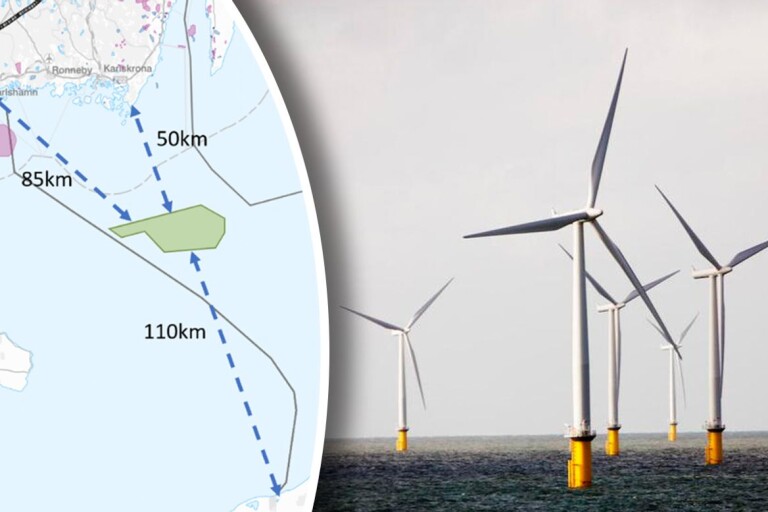 Energi: Vindkraftspark planeras till sjöss utanför Österlen