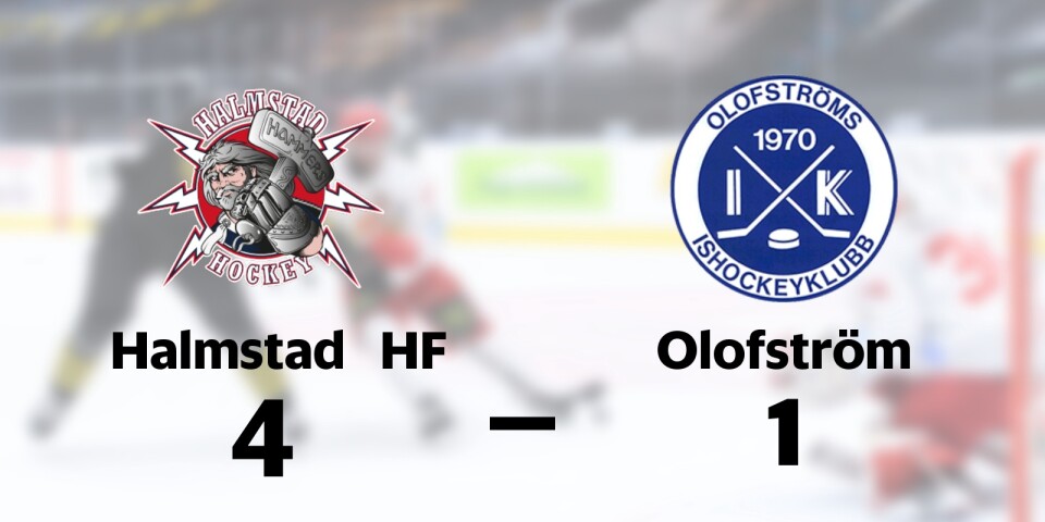 Halmstad HF vann mot Olofströms IK