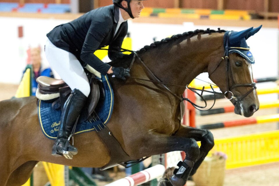 Arkivbild. Katarina Torstensson i tävling med en annan häst. Foto: Per-Erik Sandebäck, Smålandsposten